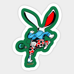 Running rabbit Sticker